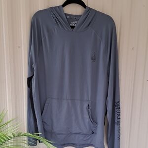 Maori Hook  Charcoal And Black Hoodie for Men.  Size XL.